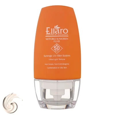 فلوئید ضدآفتاب بی‌رنگ الارو SPF50 مدل Ultra Light، مناسب پوست‌های چرب و مختلط، حجم 50 میلی‌لیتر